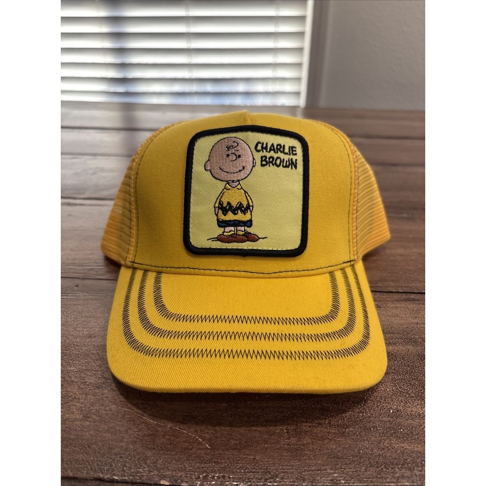Peter‎ Grimm Peanuts Charlie Brown Yellow Fabric Mesh Hat 2024